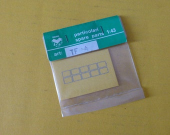 1:43 license plate rectangular frames (pack of 10) photoetched parts Tron TTF4