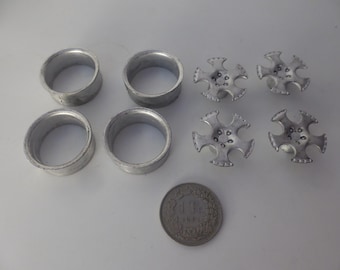 1:18 set of Antera type 5-spoke wheels 18" for racing and rally cars Racing43 BIG-B001