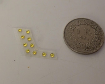 pack of 10 lights for model cars and other models mm 2.0 round YELLOW Remember production