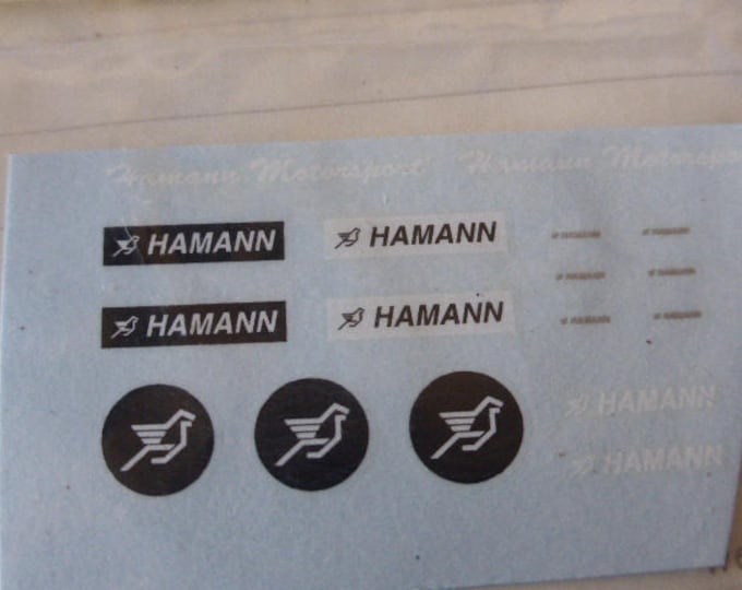 high quality decals sheet for Hamann Ferrari 1:43 scale models logos Carrara DE29