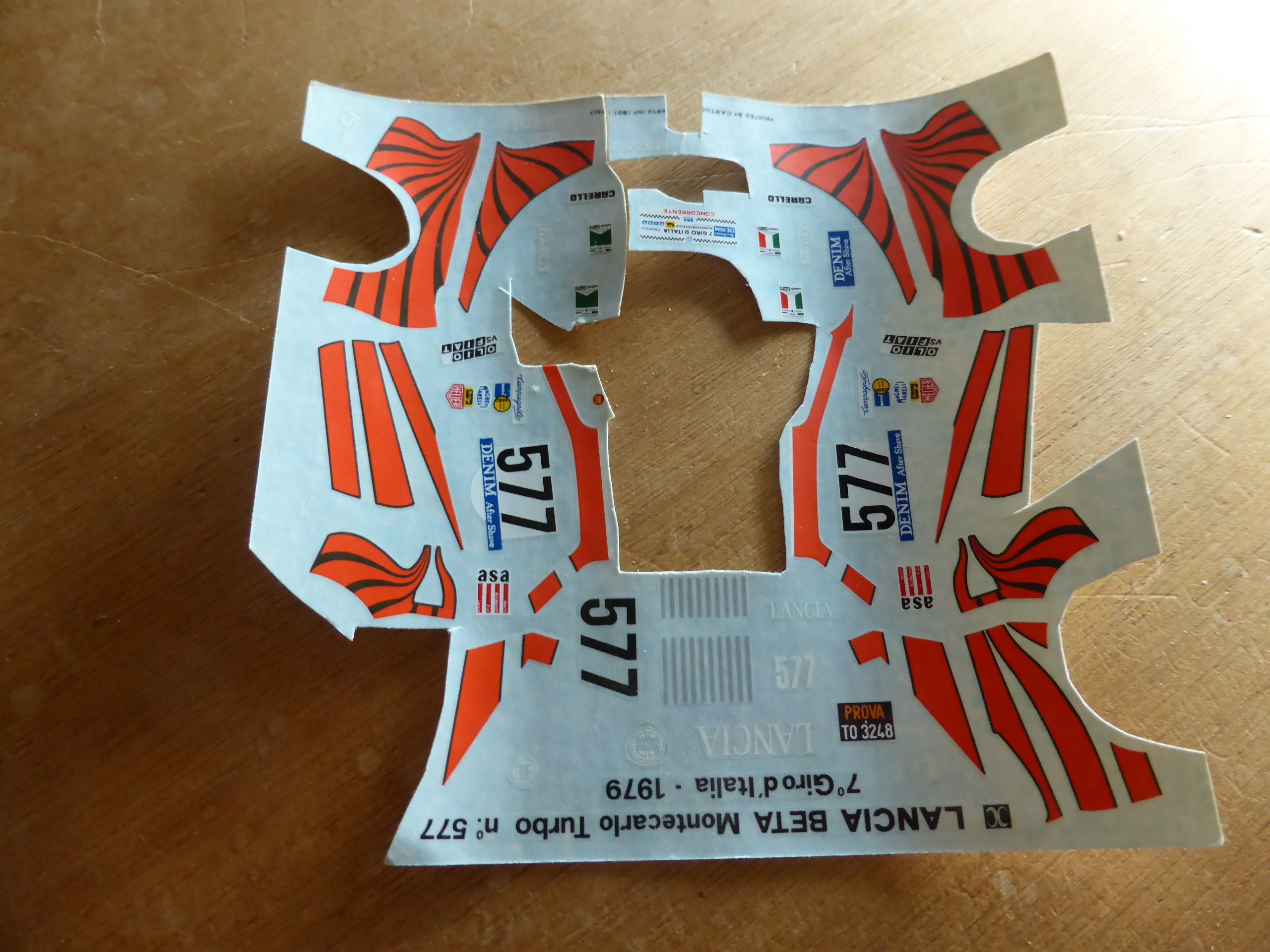 Lot De Décalcomanies (decals) 1/43 Pour Lancia, Subaru, MGC, Ferrari - Marque CARTOGRAF, Occasion