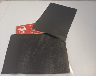 leather effect sheets to cut for 1:43 models upholstery (seats, dashboards, panels etc) black and dark grey Tron production SP103C
