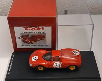 Ferrari 166P 1000km Nurburgring 1965 Bandini/Vaccarella Tron factory built P166BM resin model 1:43