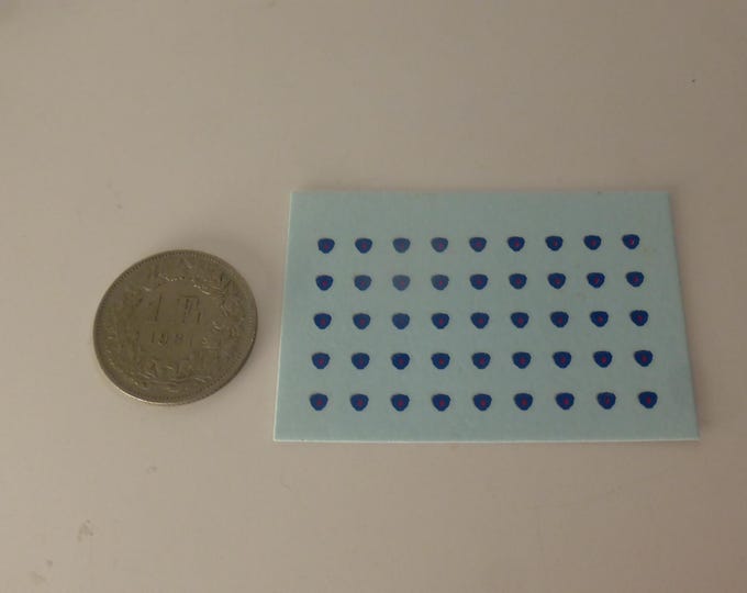 1:43 and 1/50 waterslide decals Scania badges (sheet of 45 pcs)