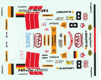 high quality 1:24 decals sheet TWR Porsche WSC Le Mans 1996 #8 winner Le Mans Miniatures DCA124014