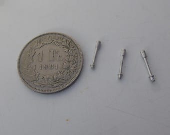 1:24 white metal gear levers (3 pieces) for rally, sports, GT and touring cars of the 70-80s Lancia Stratos etc Racing43 BIG-A58