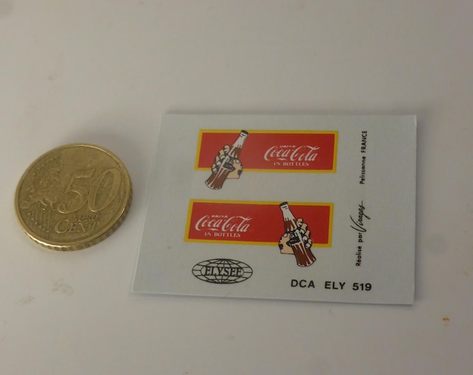 1:43 waterslide decals sheet soft drink for vans and trucks of the 50-60s