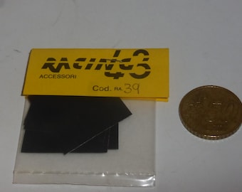 black mudflaps for rally cars (to cut) suitable to 1:43 vehicles and the like Racing43 RA39