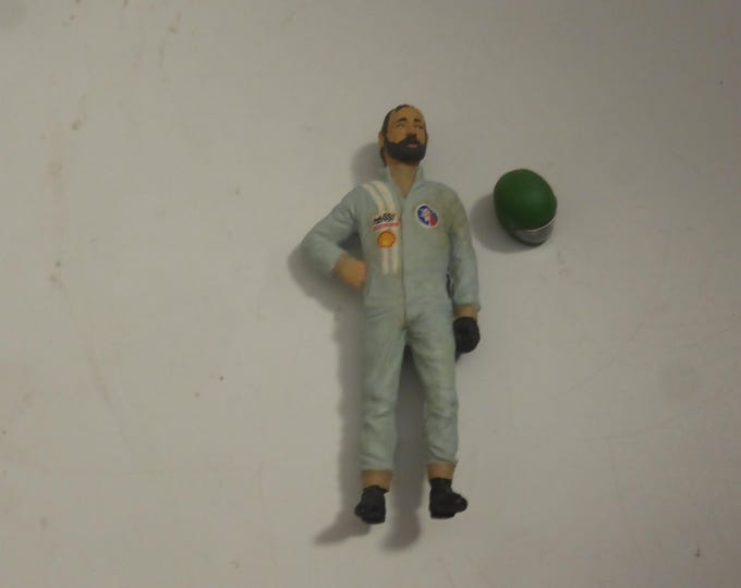 1:24 figurine of Henri Pescarolo at Matra with helmet resin professionally handpainted and decalled Le Mans Miniatures