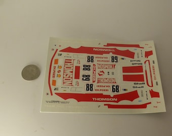 1:43 waterslide decals sheet Ferrari 512BB Pozzi Thomson Le Mans 1978 #88/89 Andruet/Dini or Ballot Lena/Lafosse