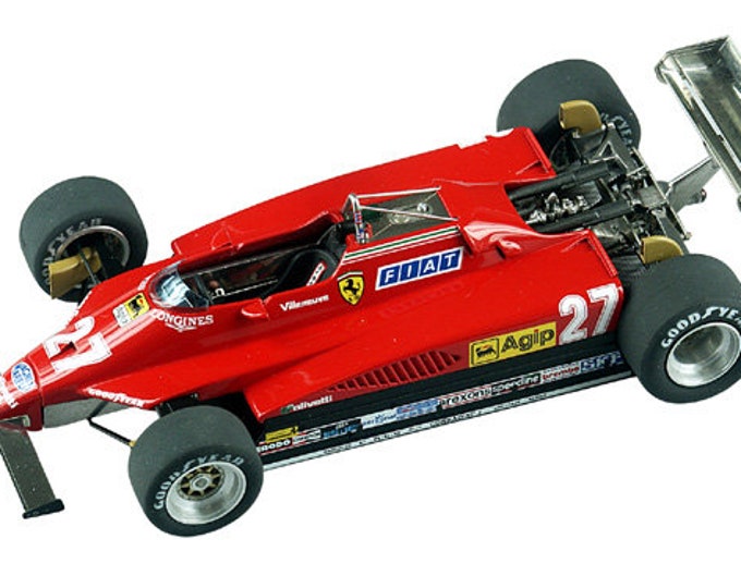 Ferrari 126 C2 Formula 1 Belgian GP 1982 Villeneuve or Pironi TAMEO Kits TMK332 1:43 to paint and to assemble