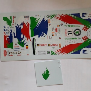 1:43 decals for Skoda Fabia WRC First Motorsport Rally Monte Carlo 2006 #17 Duval Provence Miniatures