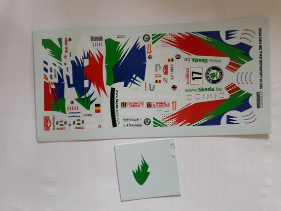 Planche De Décalcomanies 1/43 Skoda Fabia Rallye Monte-Carlo 2019 - Décoration Modèle Réduit, Neuve