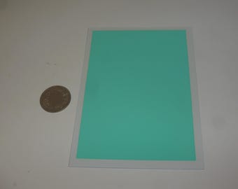 Waterslide decals sheet GLOSS TURQUOISE colour (cm 11.25x7.65) Interdecal production