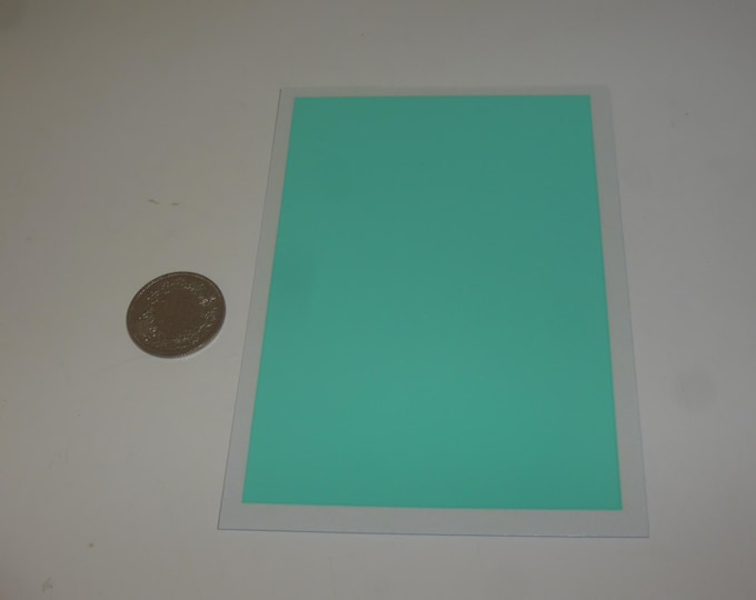 Waterslide decals sheet GLOSS TURQUOISE colour (cm 11.25x7.65) Interdecal production