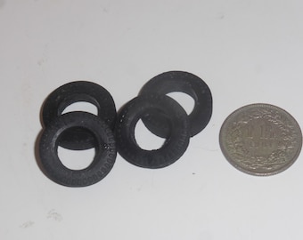 1:43 scale set of 4 treaded tires for vans and trucks mm 20.85x4.95 GMT019