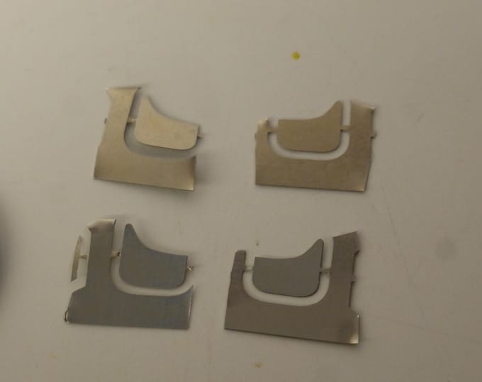 1:43 photoetched rear mudguards for Ferrari 250 GTO / 250LM etc (pack of 4 pcs)