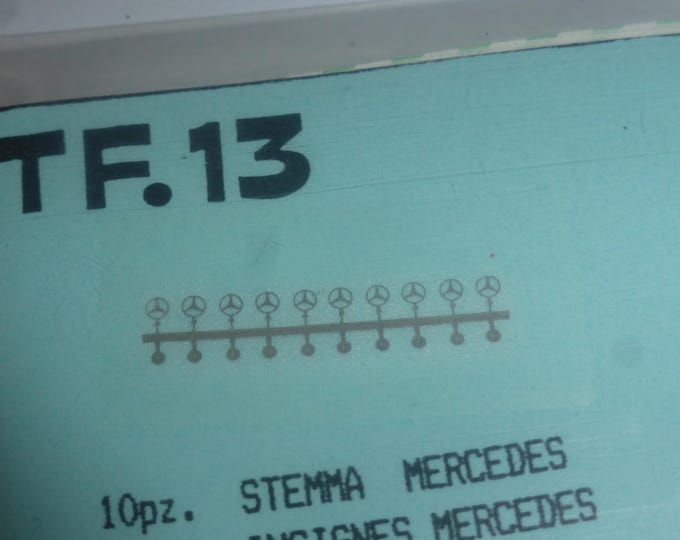 Photoetched Mercedes badges for radiators (pack of 10, mm 2) 1:43 scale Tron TF13