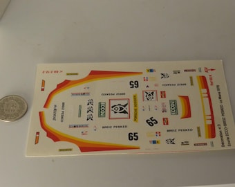 1:43 decals Porsche 930 Gr4 Rossier Le Mans 1978 #65