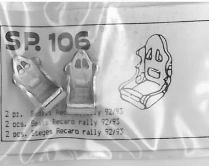 1:43 scale Recaro type seats for rally cars of the 80-90s (pack of 2, white metal) Tron SP106