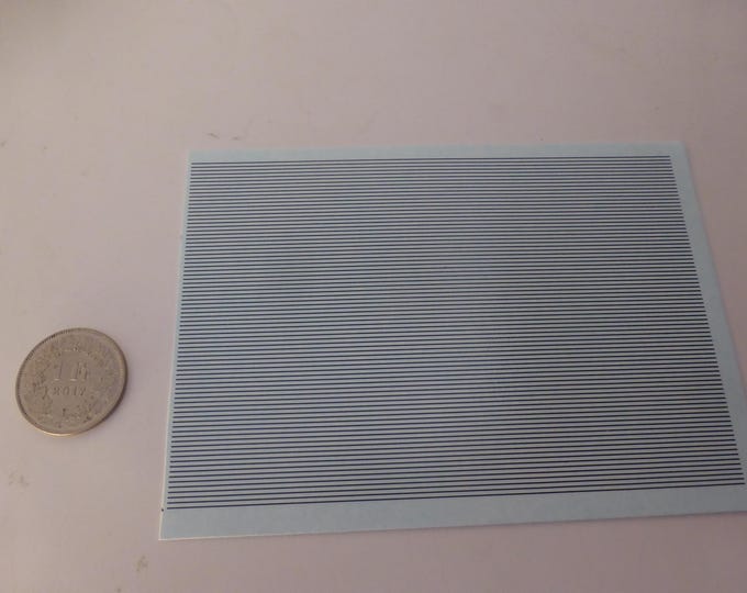 Waterslide decals sheet BLACK stripes (mm 0.25) Interdecal production