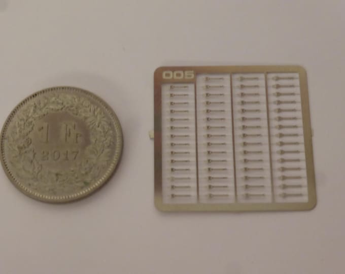 1:43 photoetched bonnet spring hooks for rally and racing cars