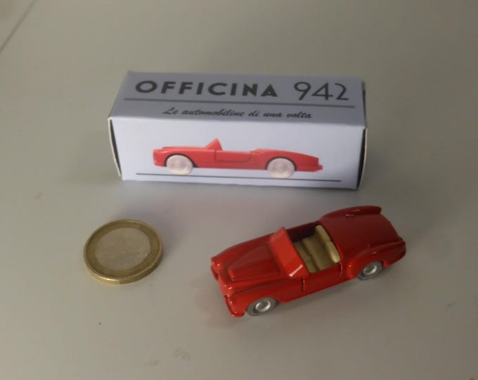 Lancia Aurelia GT Spider 1955 red Officina942 new vintage diecast model 1:76 (00) #1027A
