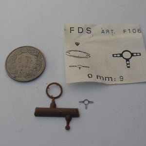 1:43 plastic and photoetched 3-spoke steering wheel mm 9 for sports and racing cars of the 60-70-80s FDS F106