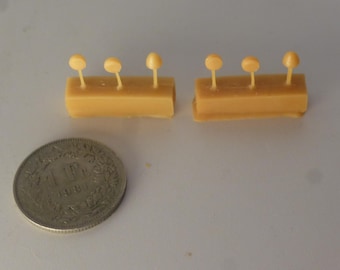 1:43 scale resin foglamps for sports, racing and GT cars of the 50-60-70s (3 types, 2 pieces each)