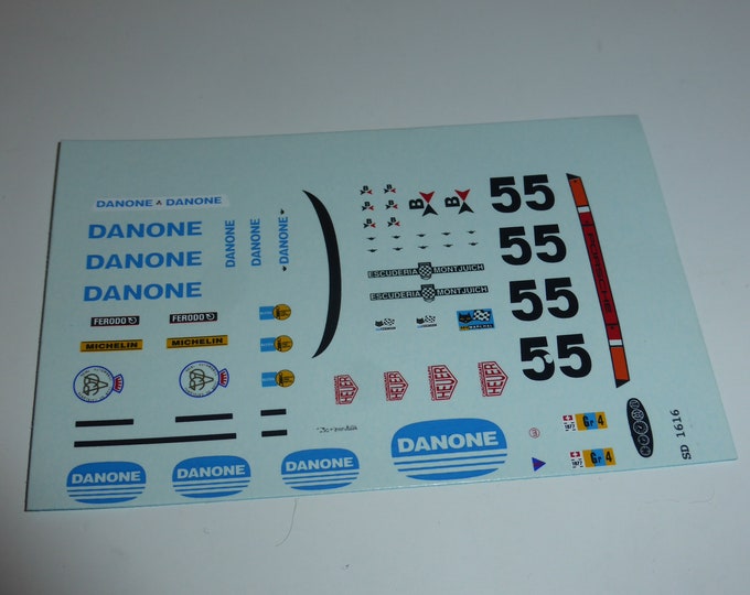 high quality 1:43 decals Porsche 934 Gr4 Danone-Escuderia Montjuich Le Mans 1977 #55 Madyero by Remember TK114