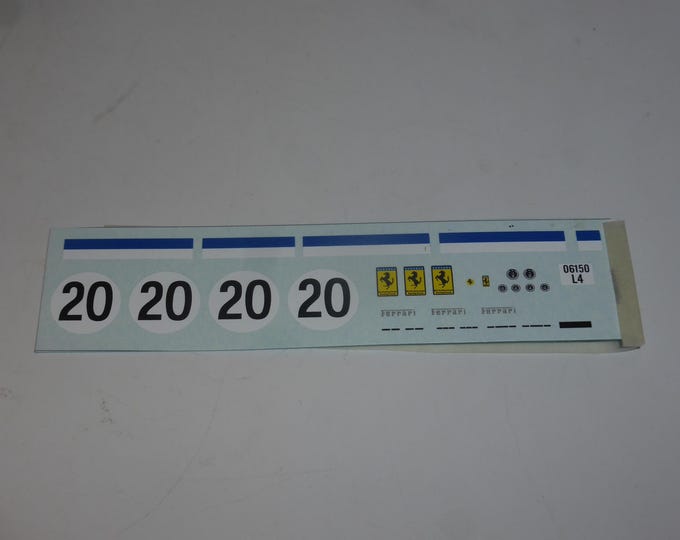1:43 waterslide decals for Ferrari 250 GT SWB 2731GT Le Mans 1961 #20 Grossmann/Pilette Cartograf production
