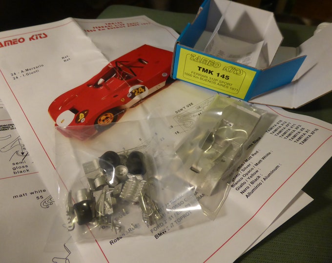 Ferrari 312 PB 1000km Buenos Aires 1971 #24 Giunti/Merzario Tameo Kits TMK145 1:43 to paint and to assemble