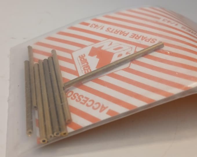 Brass tubes for 1:43 scale models axles 8 pieces (1.7x35mm) Tron production SP65
