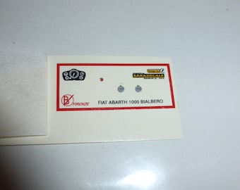 high quality 1:43 decals for Fiat Abarth 1000 Bialbero Saradecals for Barnini