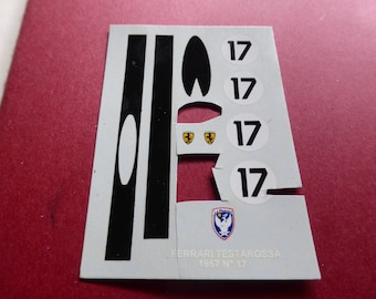 1:43 decals for Le Phoenix Ferrari 250 TR Le Mans 1957 #17 incomplete original sheet [d-amr27]