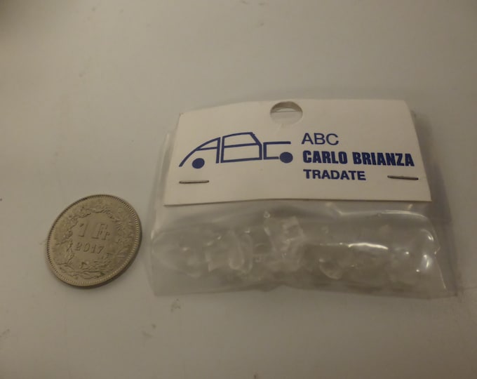 transparent plastic round blinkers (mm 1.0) pack of 24 pieces ABC production