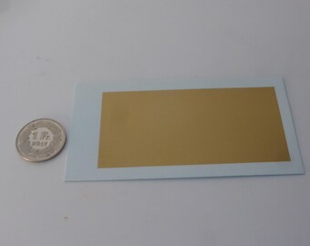 Waterslide serigraphed decals gloss GOLD colour (printed area cm 8.3x4.2)