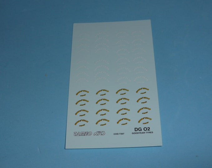 decals with G ood Y ear markings for F.1 cars of the 80s and 90s and so on 1:43 Tameo DG02