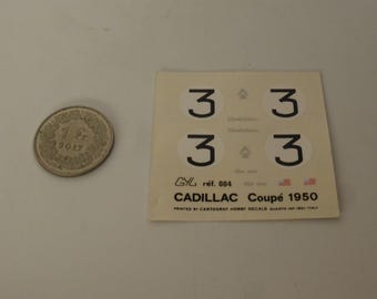 1:43 decals for Cadillac Coupé de Ville Cunningham Le Mans 1950 #3 Collier/Collier Cartograf AMR for GYL