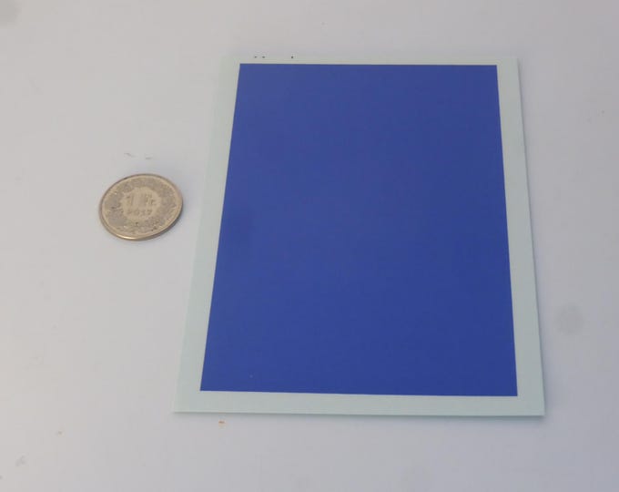 Waterslide decals sheet GLOSS VIOLET BLUE colour (cm 11.25x7.65) Interdecal production