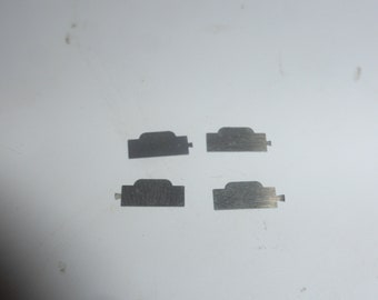 1:43 photoetched rally plaques (especially for Carrera Panamericana cars) pack of 4 pieces