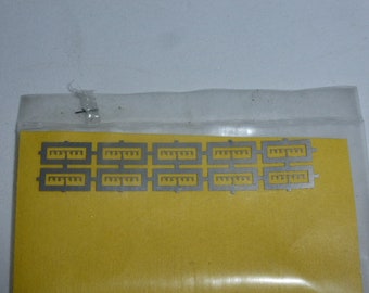 photoetched Ferrari scripts for 1:43 model cars (pack of 10 pieces) Tron TF09