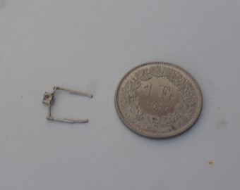 white metal 1:43 scale small standard windscreen wipers for model cars (nikeled)