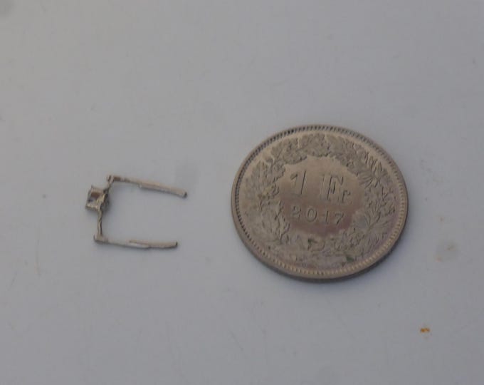 white metal 1:43 scale small standard windscreen wipers for model cars (nikeled)