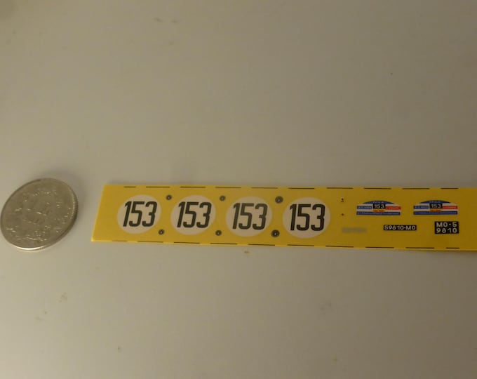 1:43 waterslide decals for Ferrari 250 GT SWB 2165GT Tour Auto 1960 #153 Simon/Thepenier