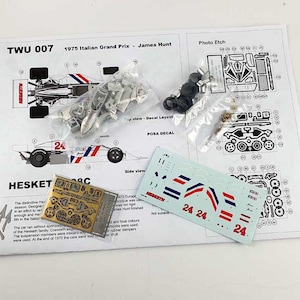 Hesketh Ford Cosworth 308C Formula 1Italian Grand Prix 1975 James Hunt Tameo Kits TWU007 to assemble and paint