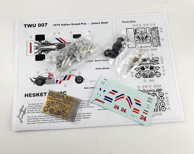 Hesketh Ford Cosworth 308C Formula 1Italian Grand Prix 1975 James Hunt Tameo Kits TWU007 to assemble and paint