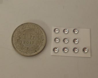 pack of 10 lights for model cars and other models mm 4.0 round CLEAR Remember production