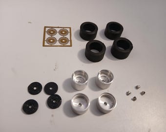 1:43 BBS 16" wheels (gold) for racing cars Group 2/4/B etc Horbra ZR0204