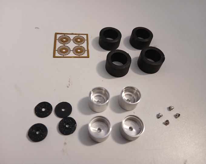 high definition 1:43 BBS 16" wheels (gold) for racing cars Group 2/4/B etc Horbra ZR0204